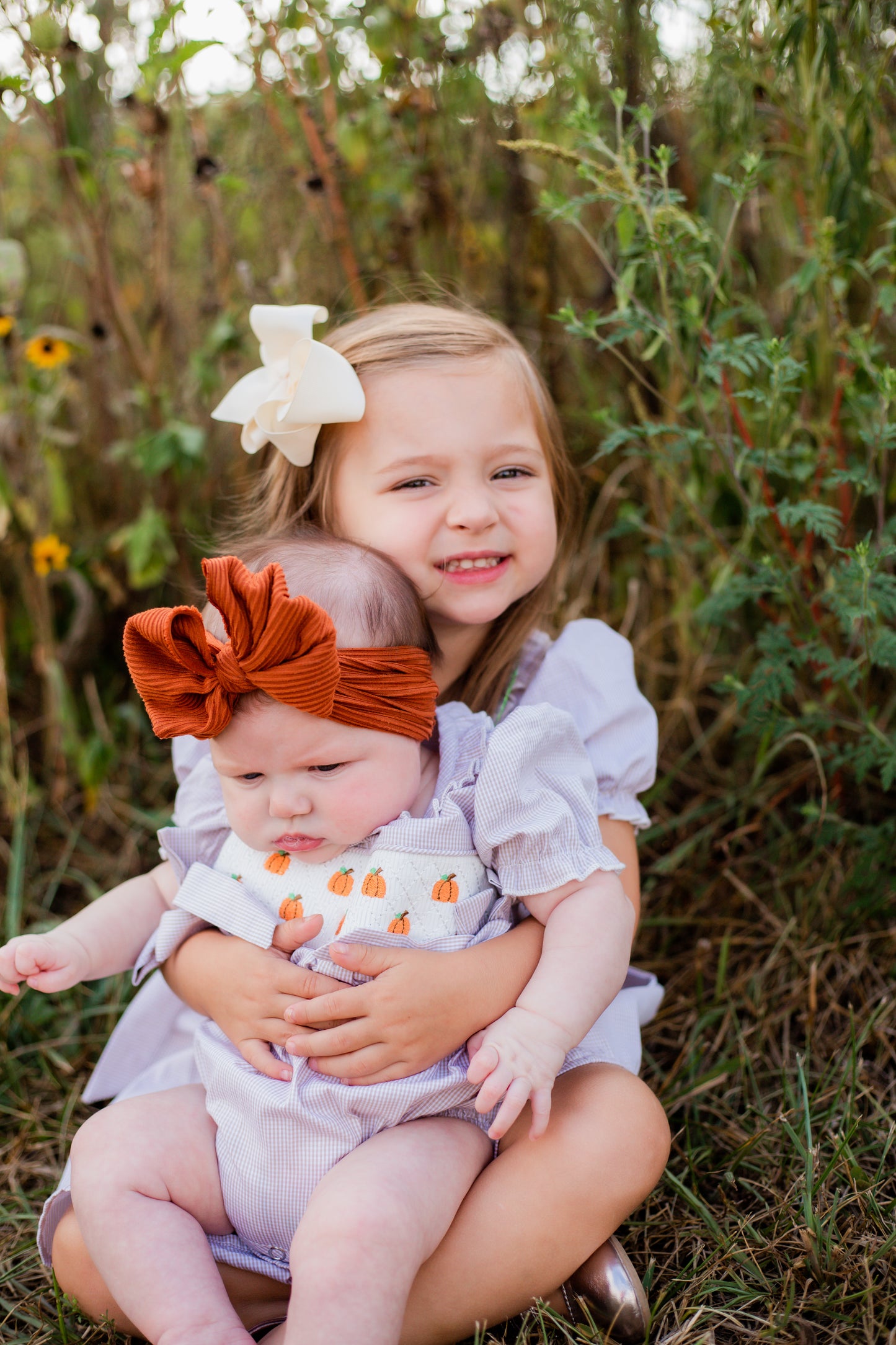 Lil' Pumpkin Smocked Romper