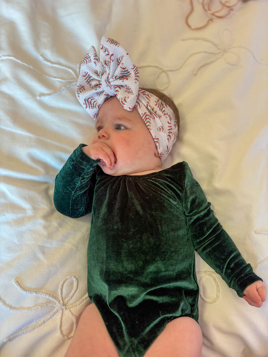 Velvet Evergreen Romper