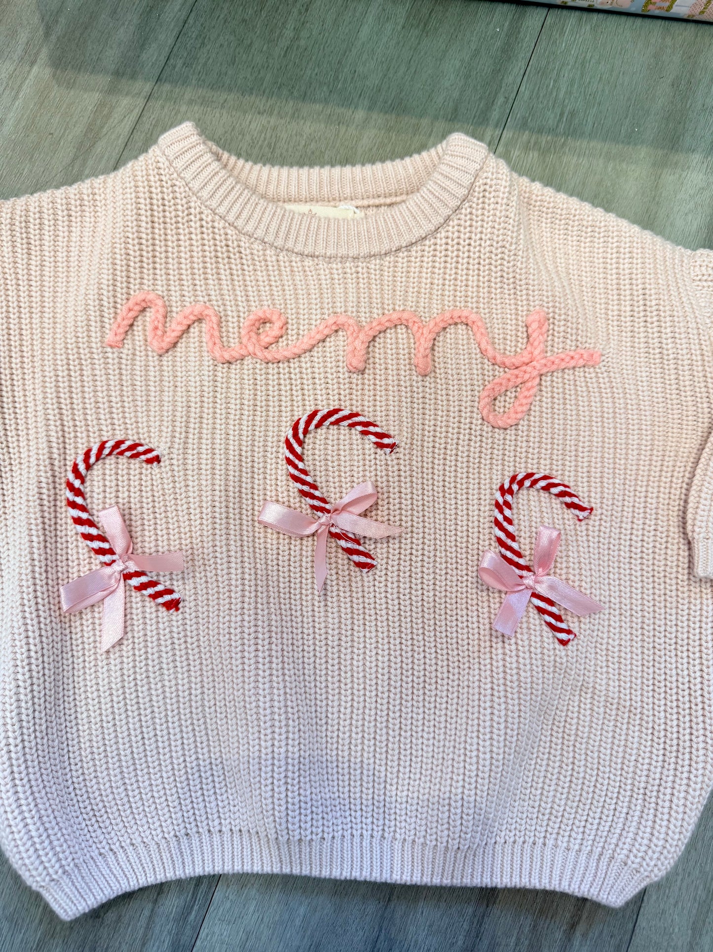 Candy Cane Cuddles Sweater