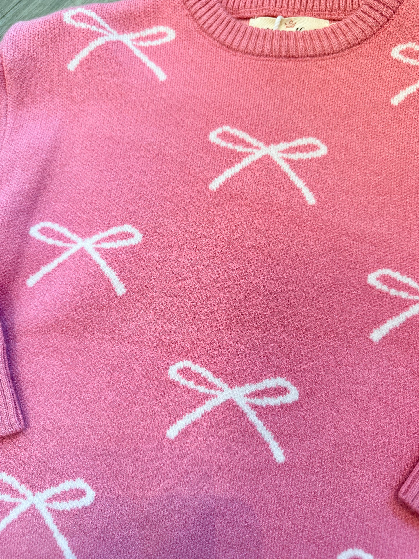 Blushing Bow Daydream Sweater