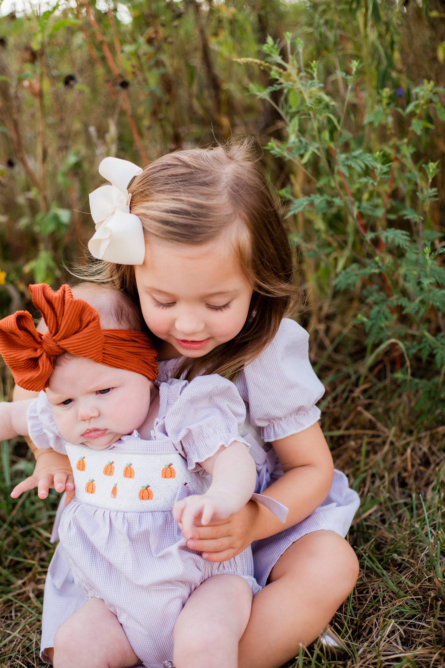 Lil' Pumpkin Smocked Romper