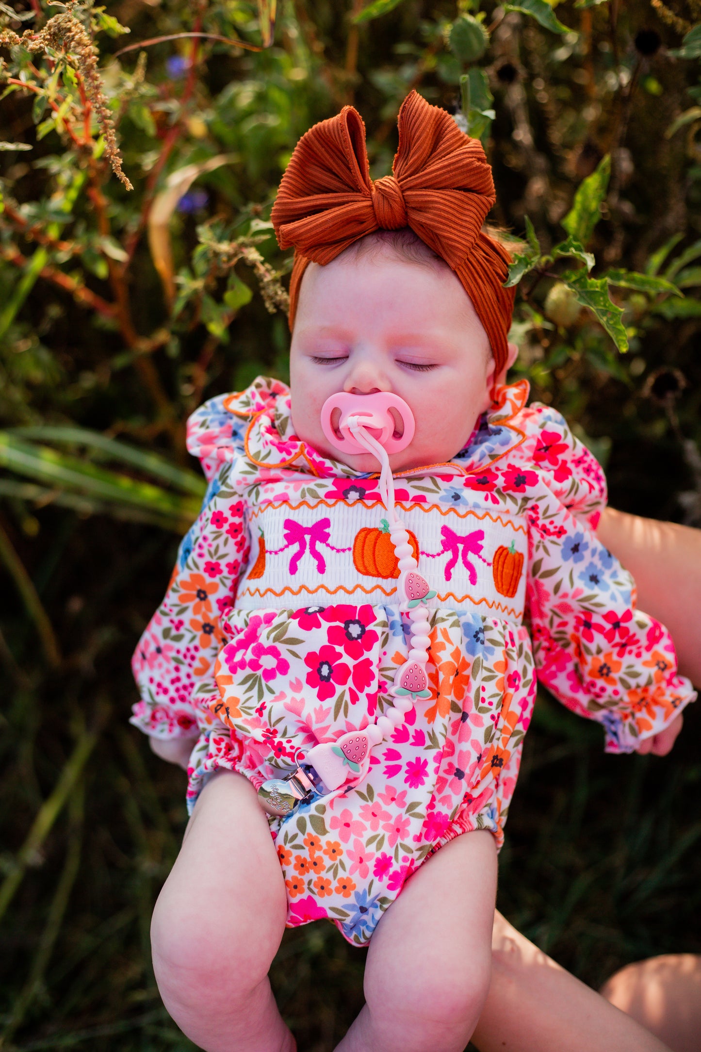 Pumpkin Patch Fancy Smocked Romper