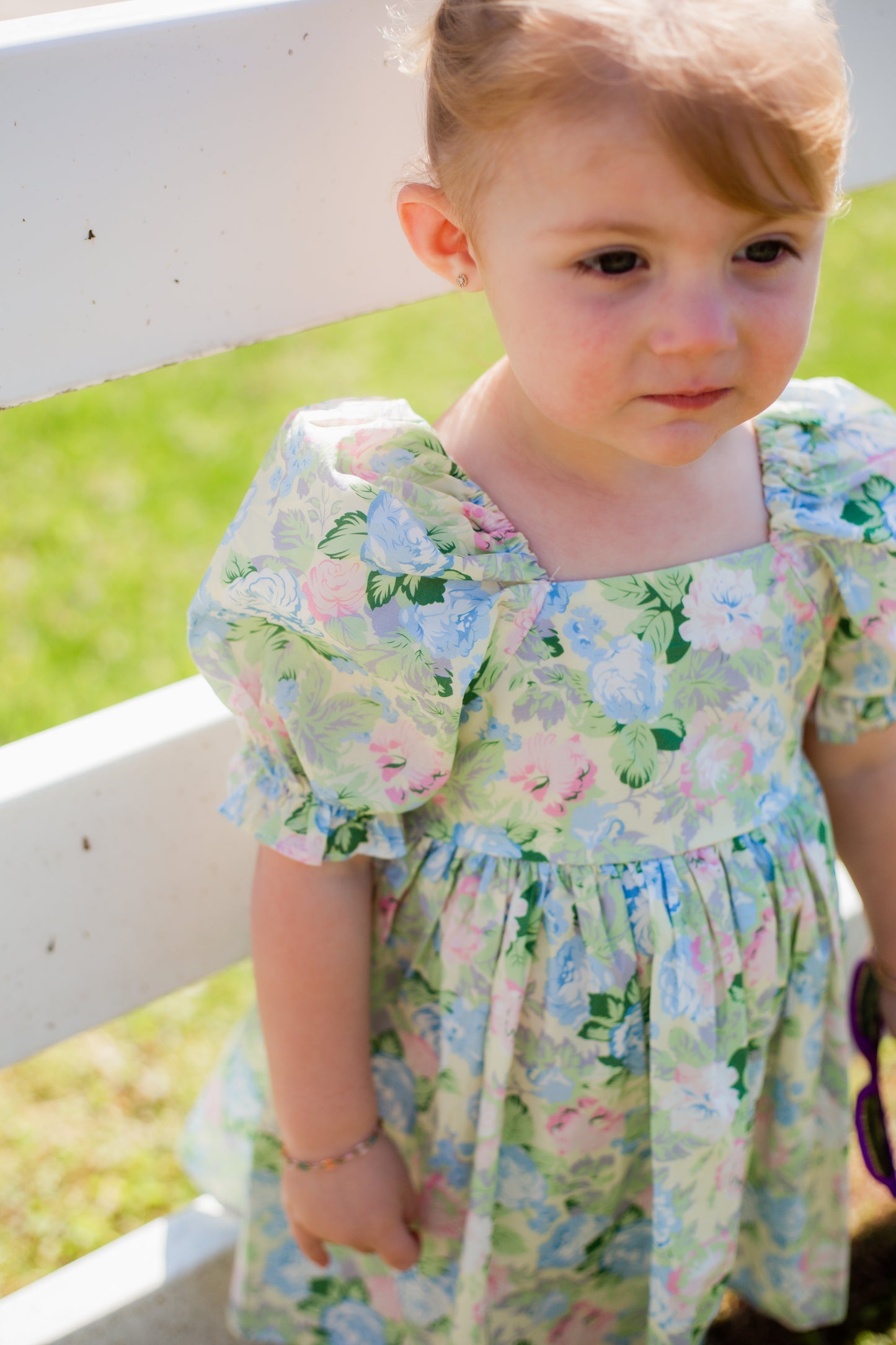 Garden Girl Puff Sleeve Dress