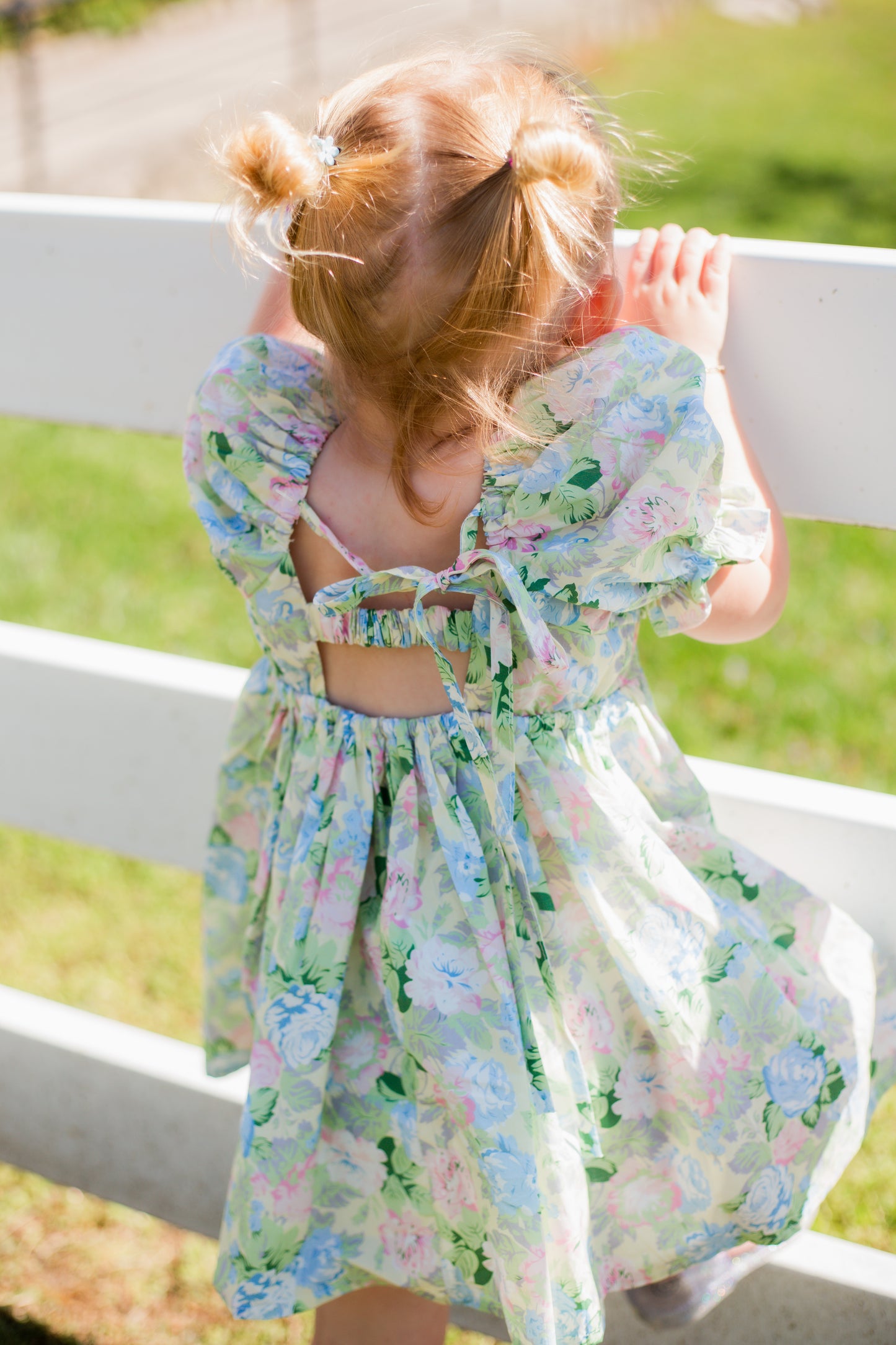 Garden Girl Puff Sleeve Dress
