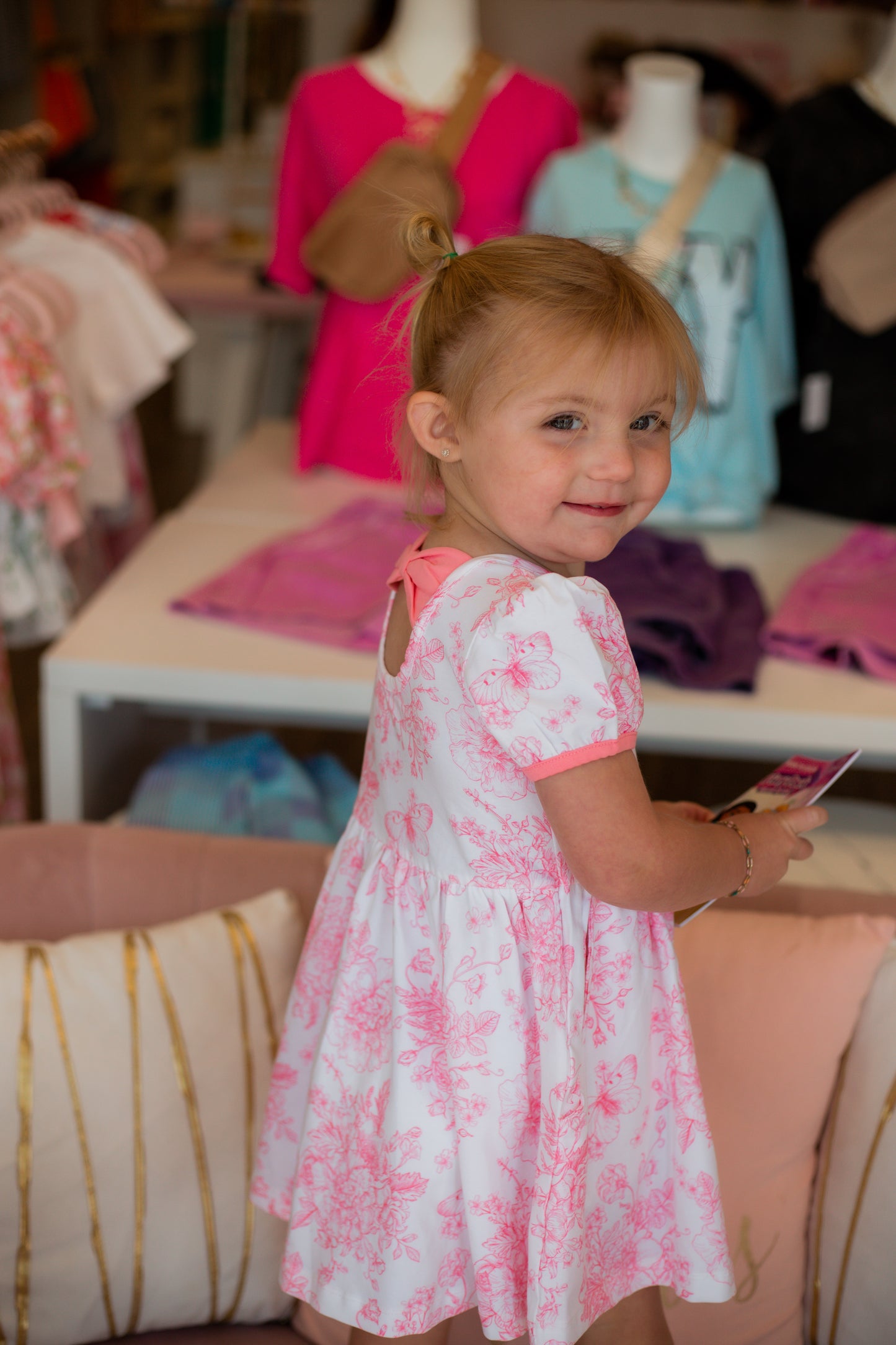 RuffleButts Butterfly Garden Dress/Bubble