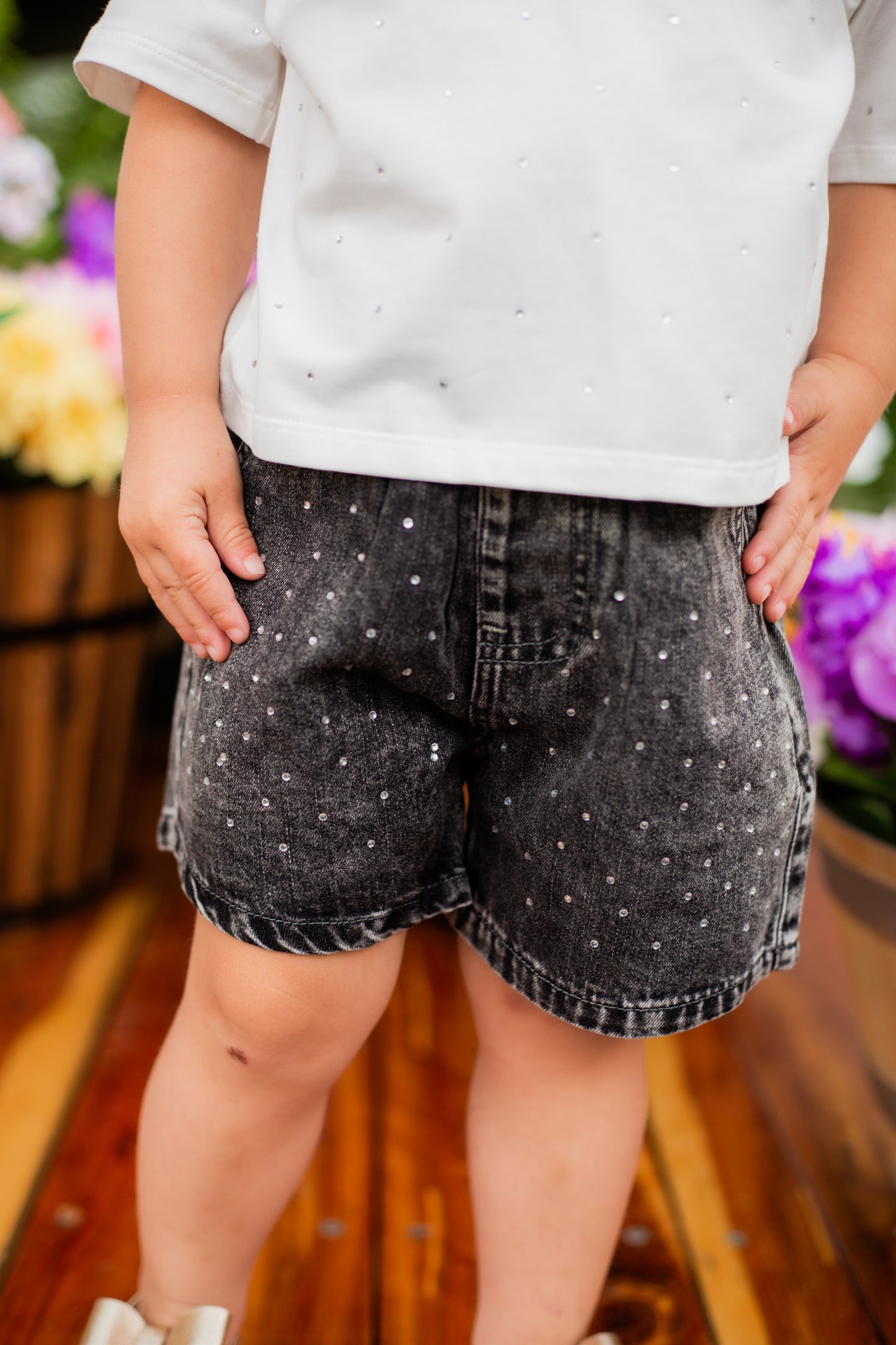 Shine Bright Rhinestone Shorts