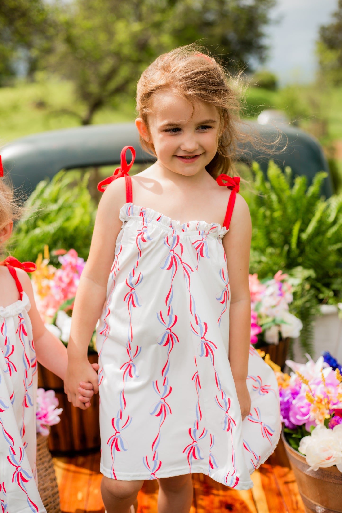 Red,White & Bows Sibling Outfits