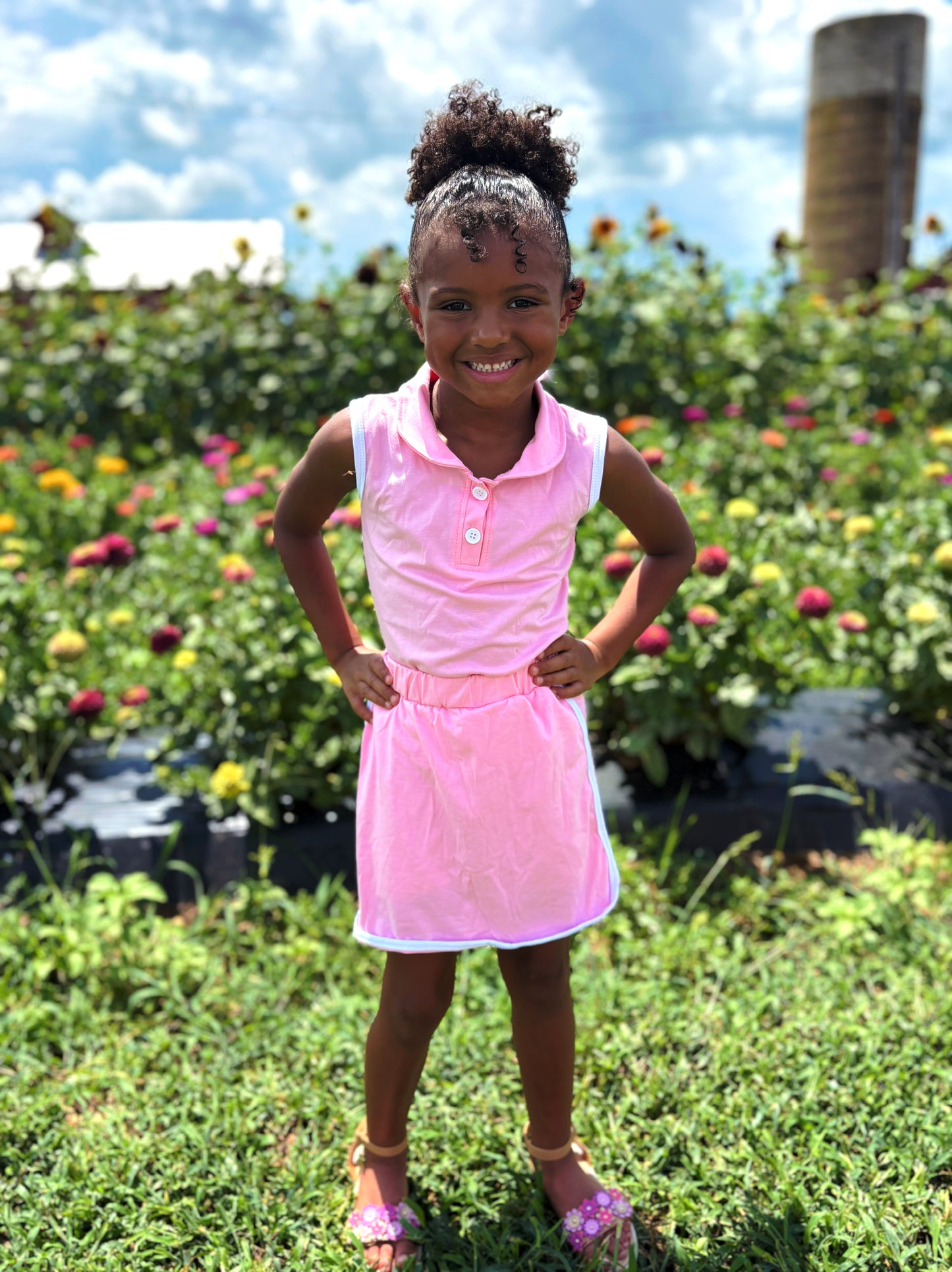 Pretty In Pink Polo Set
