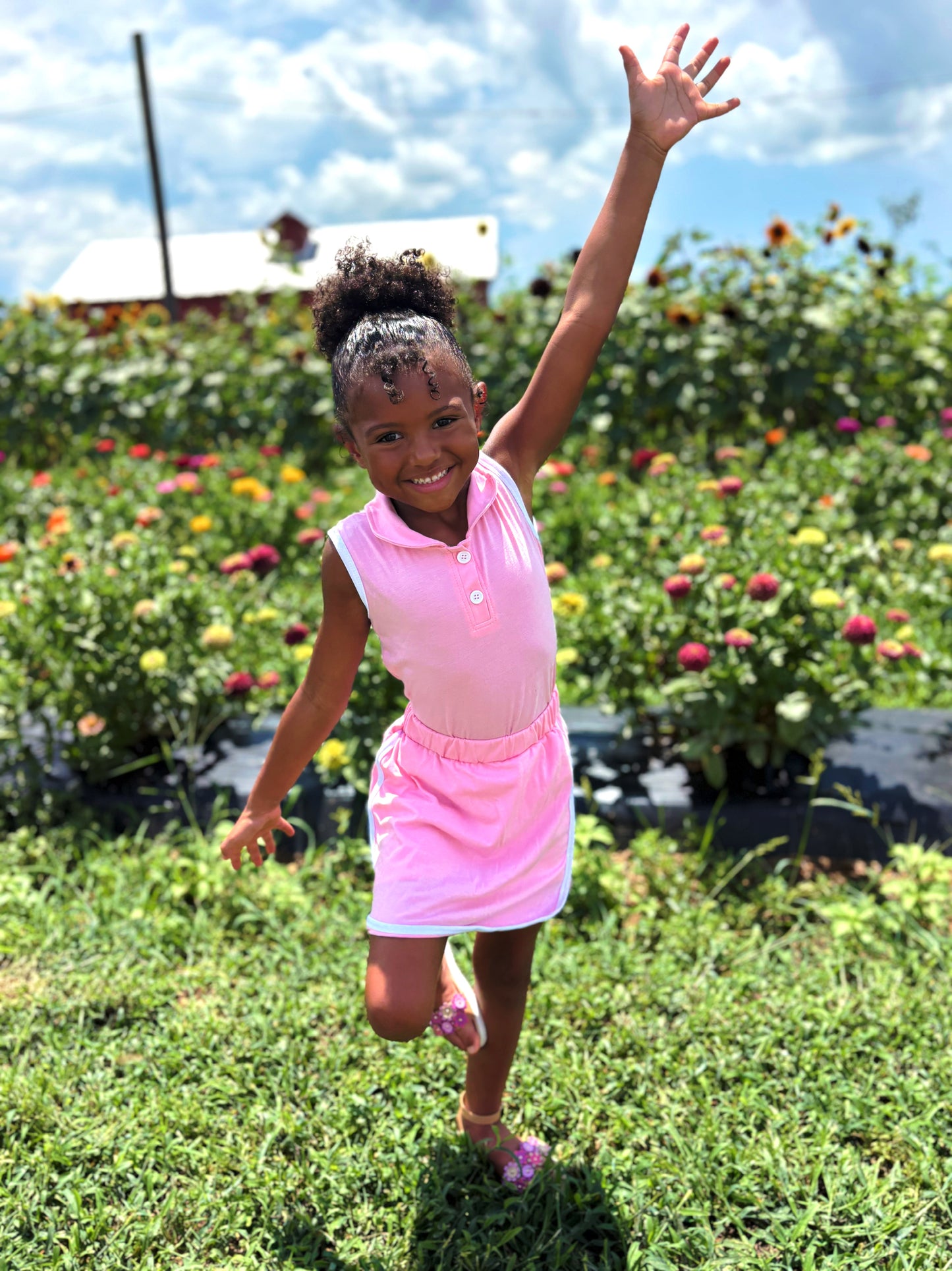 Pretty In Pink Polo Set