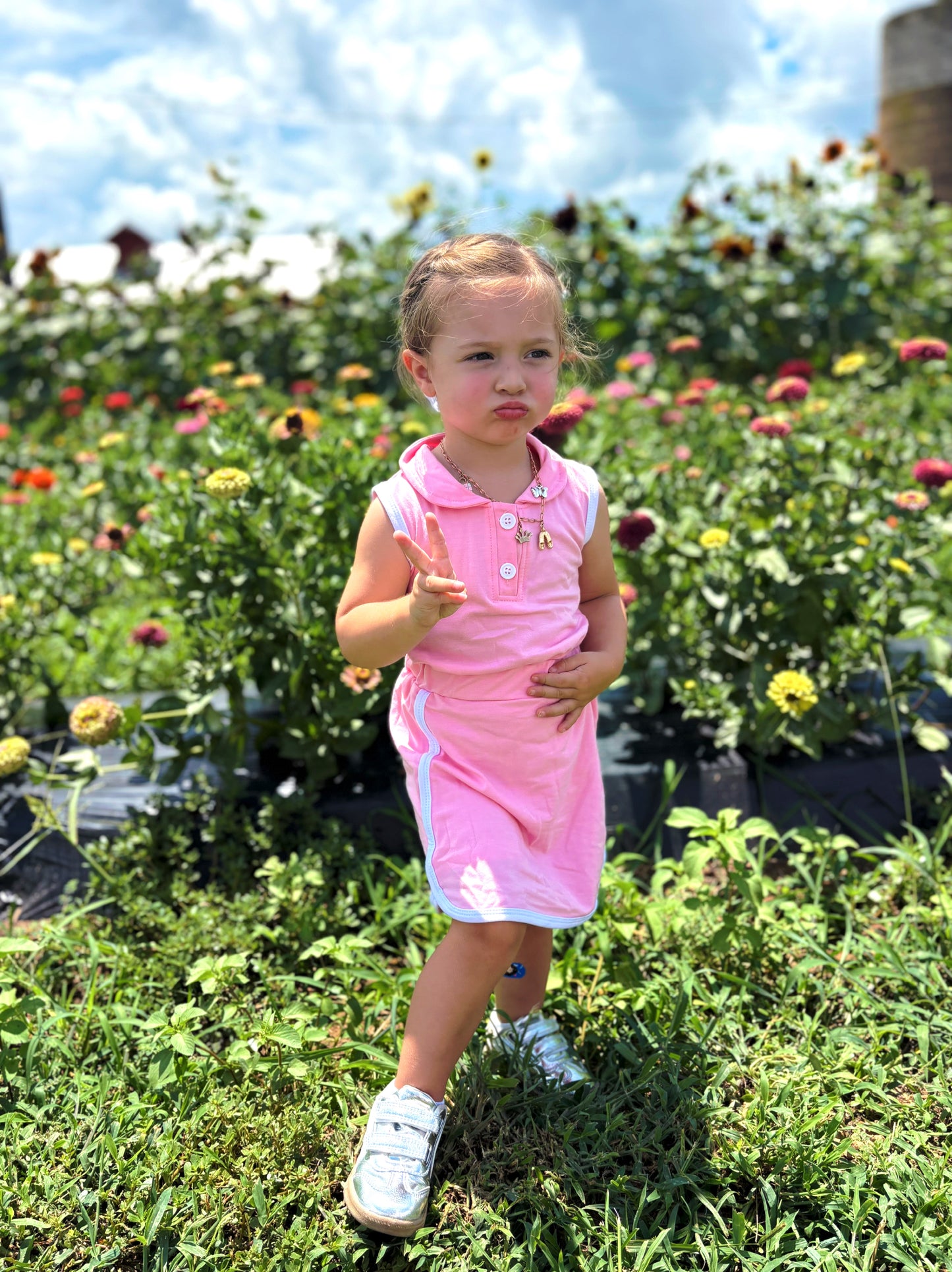 Pretty In Pink Polo Set