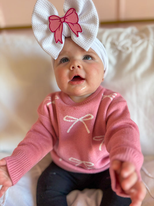 Blushing Bow Daydream Sweater