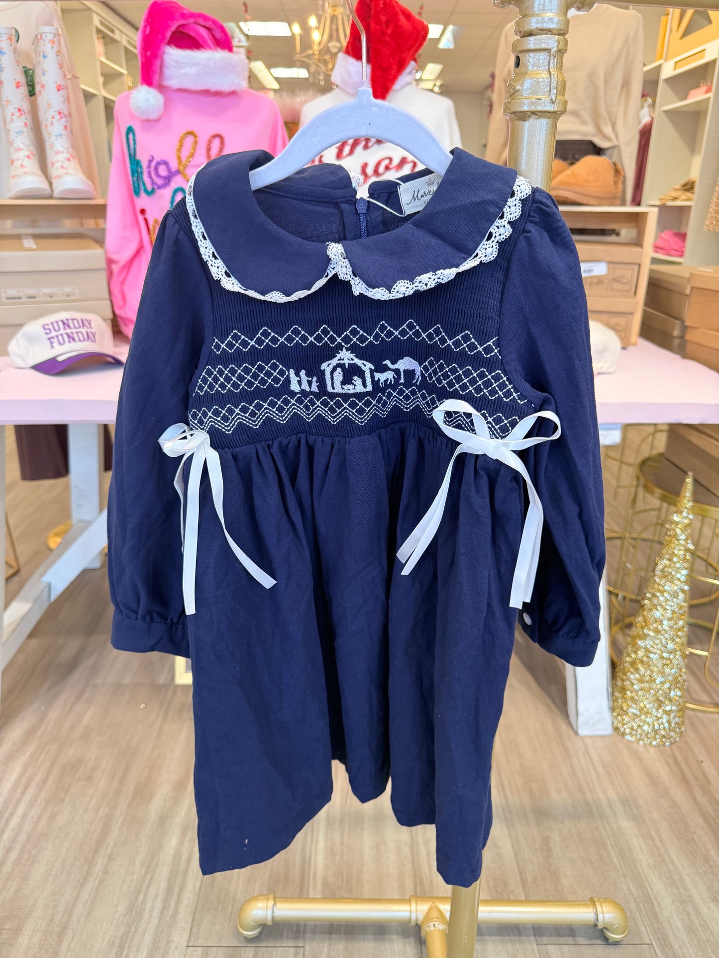 Bethlehem Blessings Smocked Dress