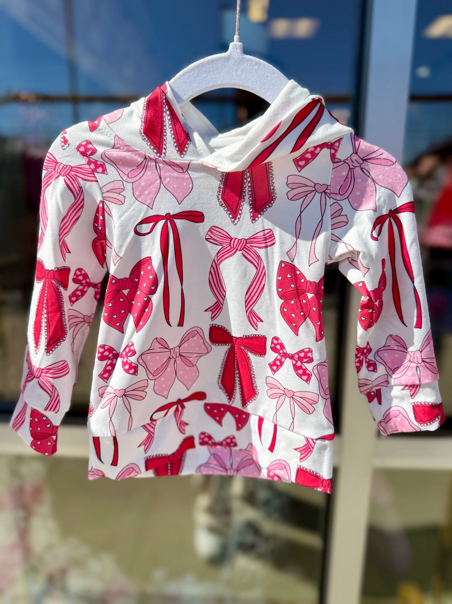 Sweetheart Bows Bamboo Hoodie