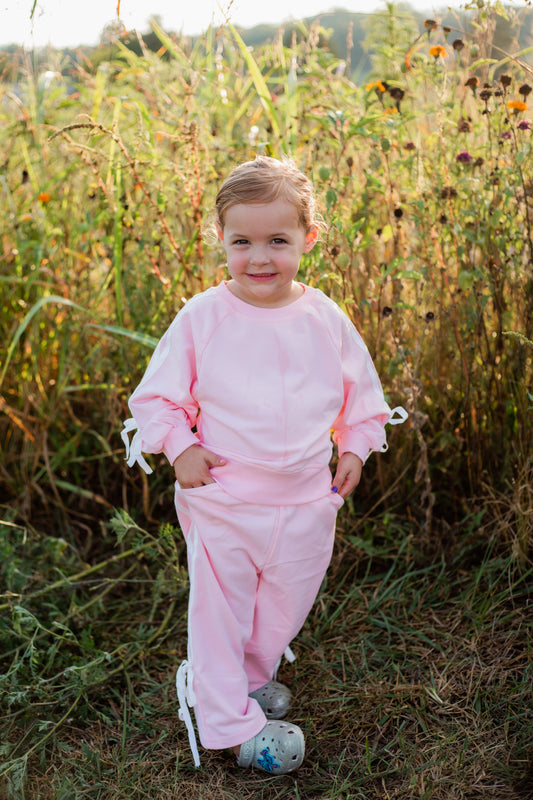 Strawberry Milk Bow Set