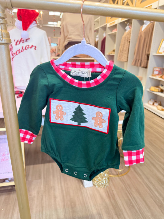 Gingerbread Forest Romper