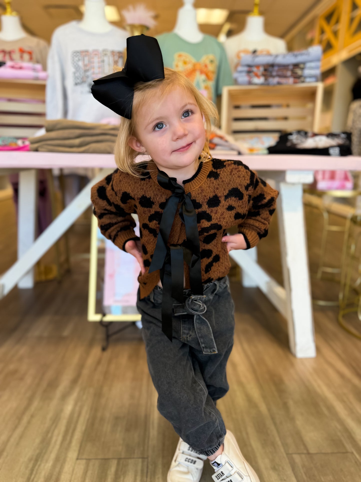 Mommy & Me Wild About You Leopard Sweater