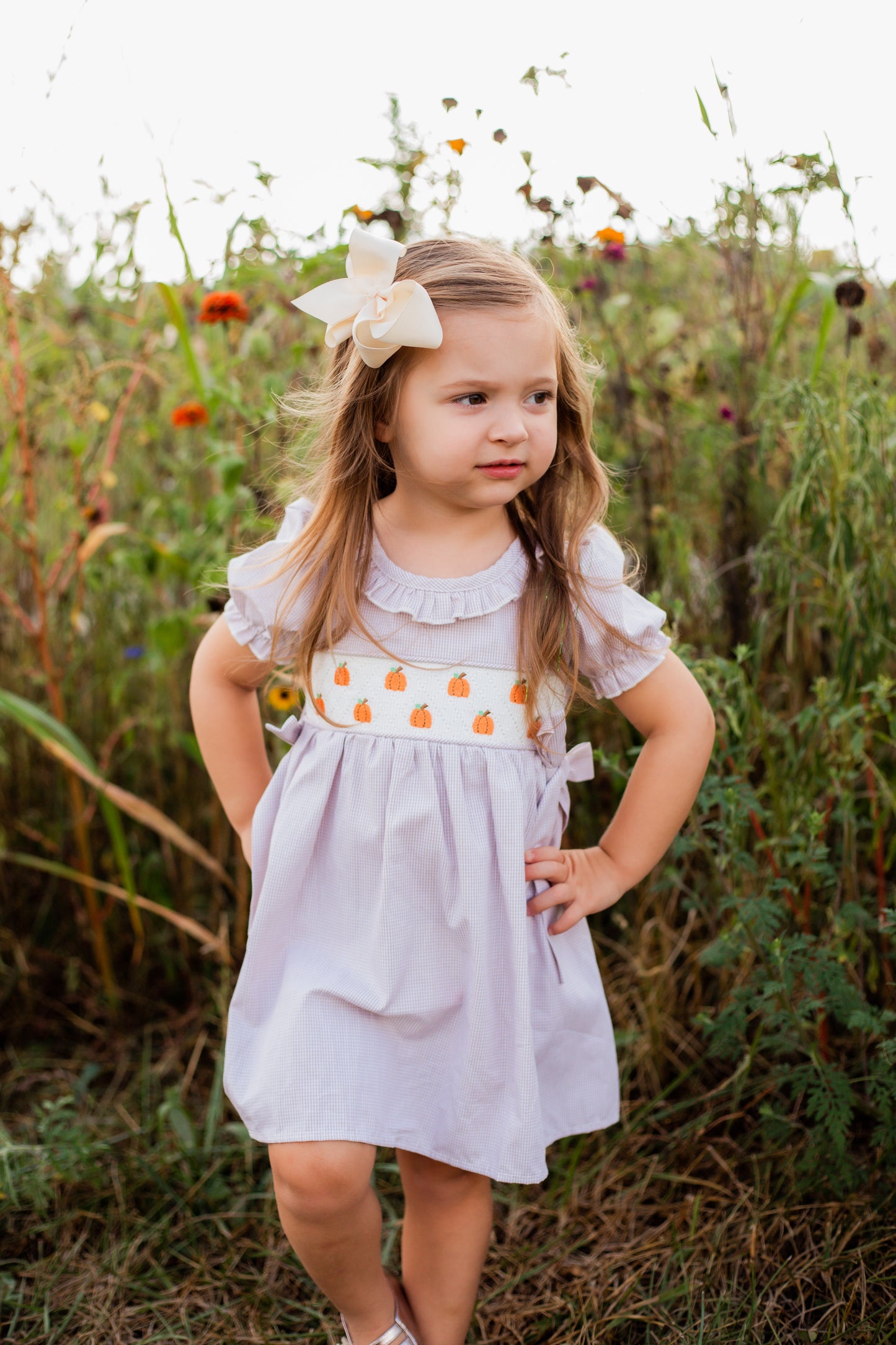 Lil' Pumpkin Smocked Dress