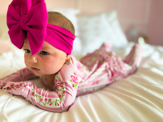Rose Garden Ruffles Bamboo Zippy