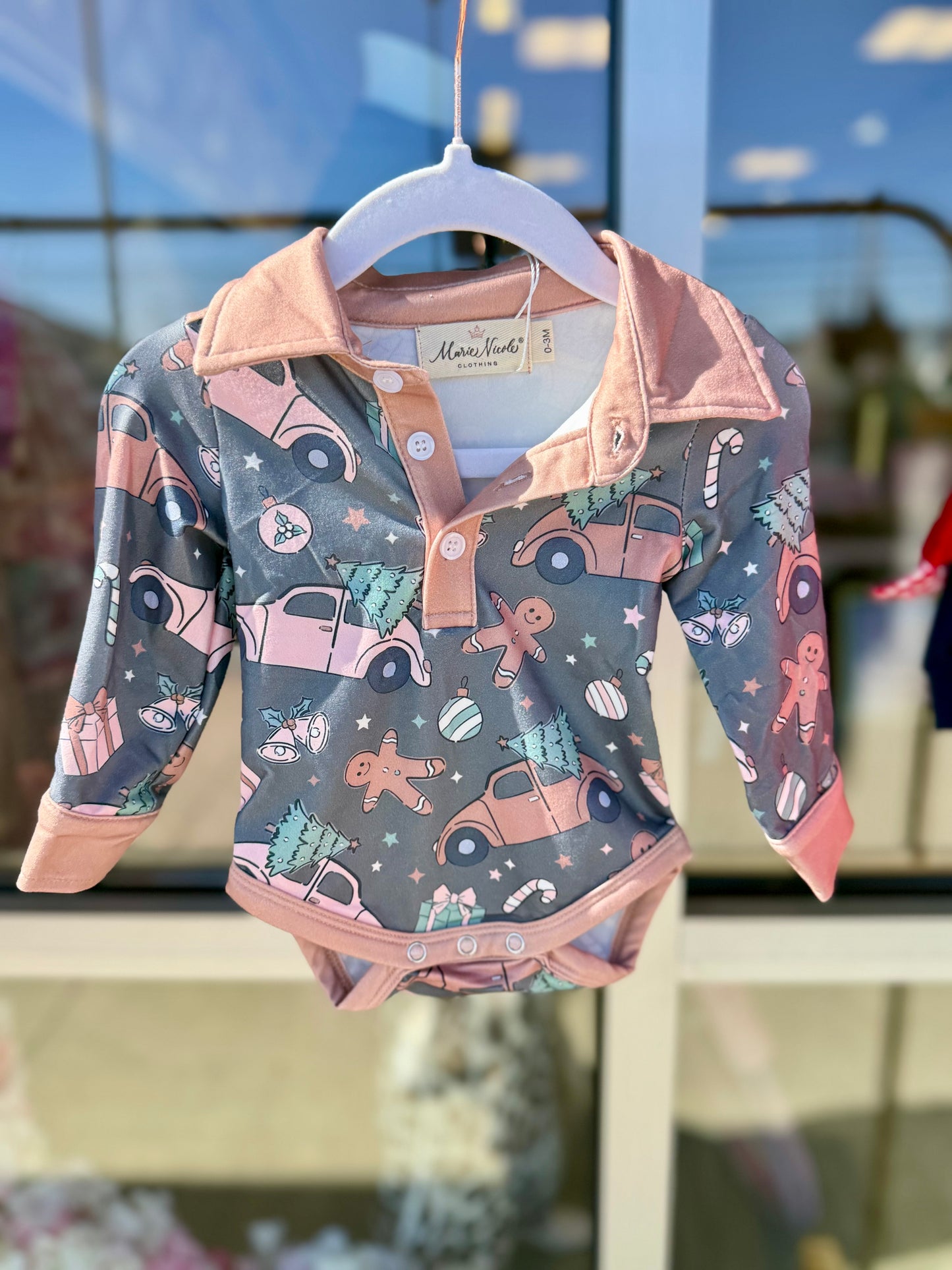 Festive Frolic Button Up Onesie