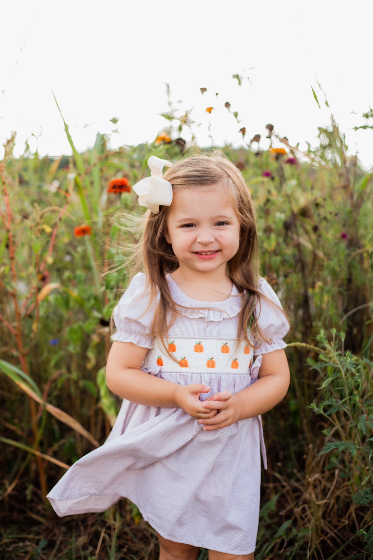 Lil' Pumpkin Smocked Dress