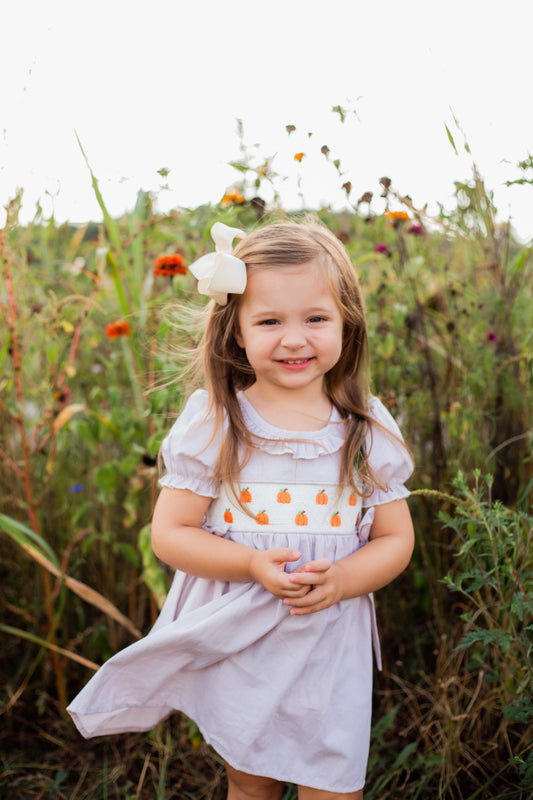 Lil' Pumpkin Smocked Dress