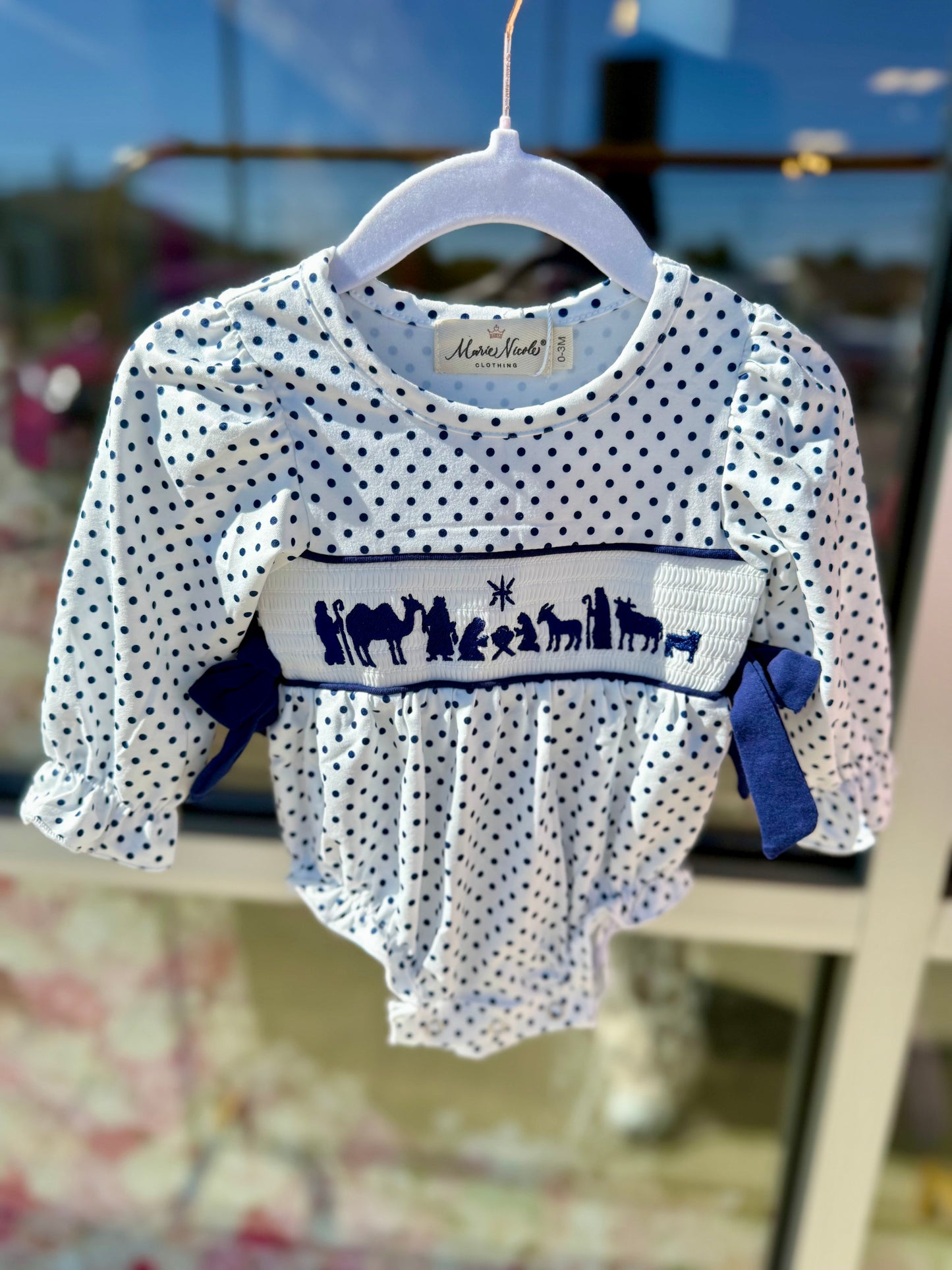 O Holy Night Smocked Bubble