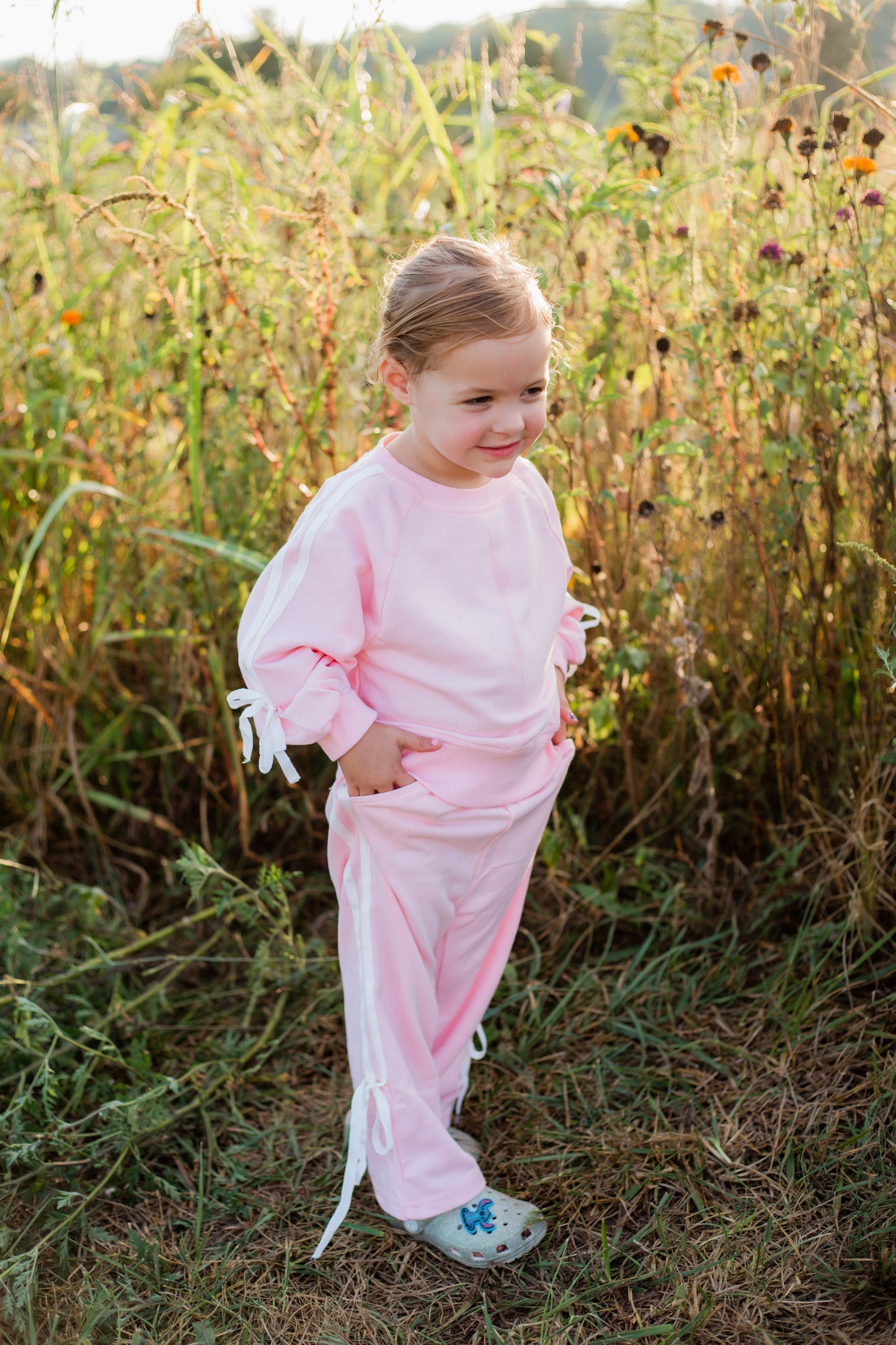 Strawberry Milk Bow Set