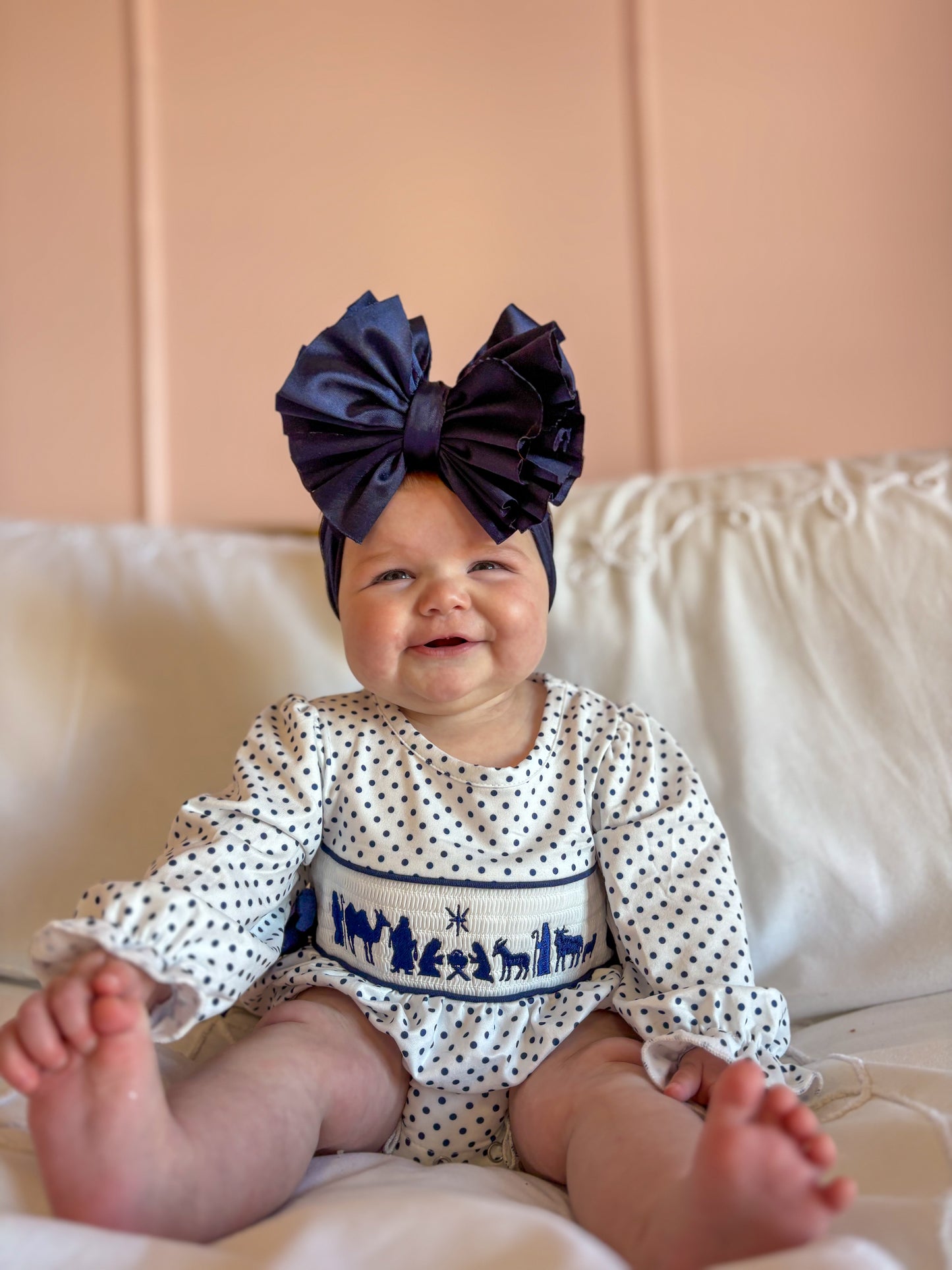 O Holy Night Smocked Bubble