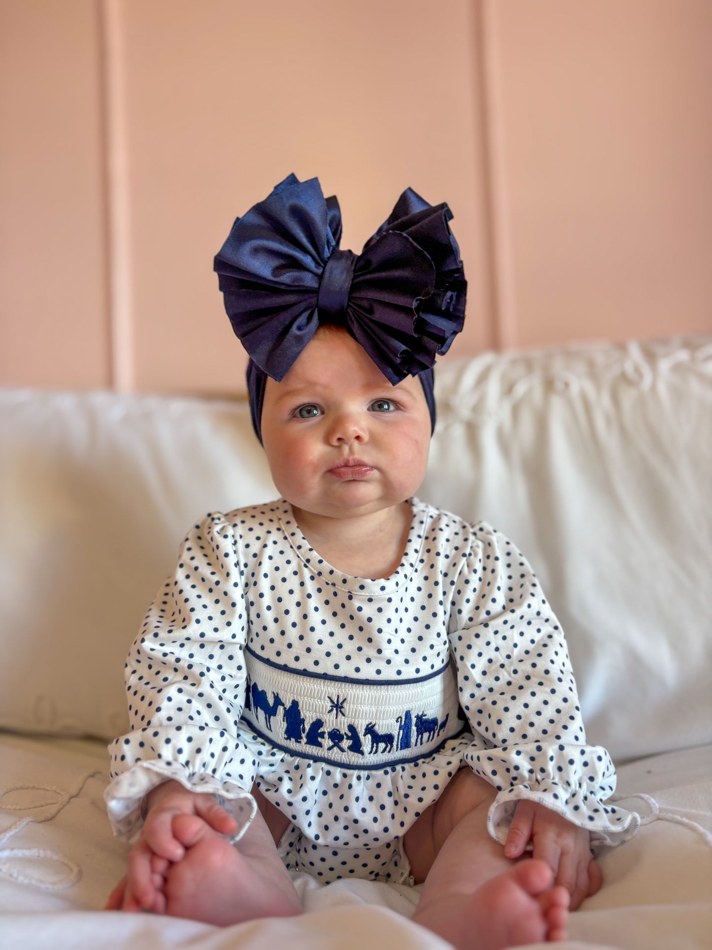 O Holy Night Smocked Bubble