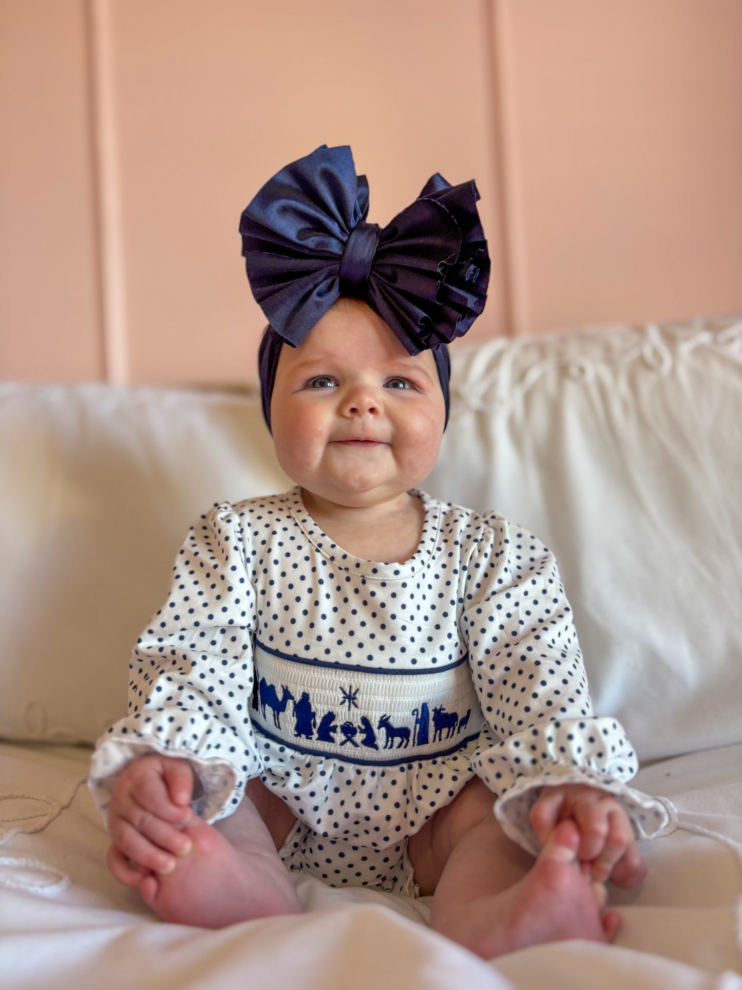 O Holy Night Smocked Bubble