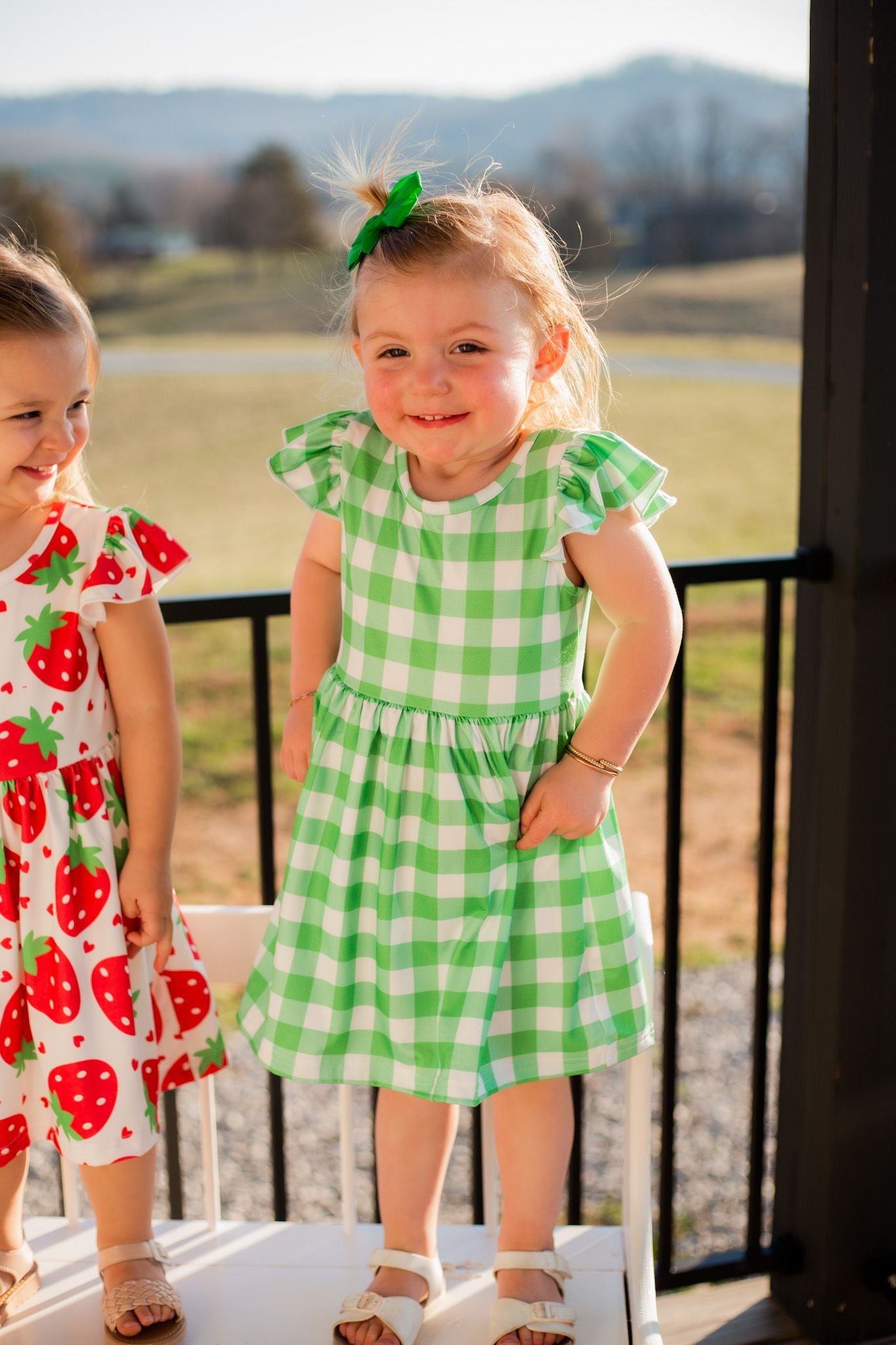 Green Gingham Dress
