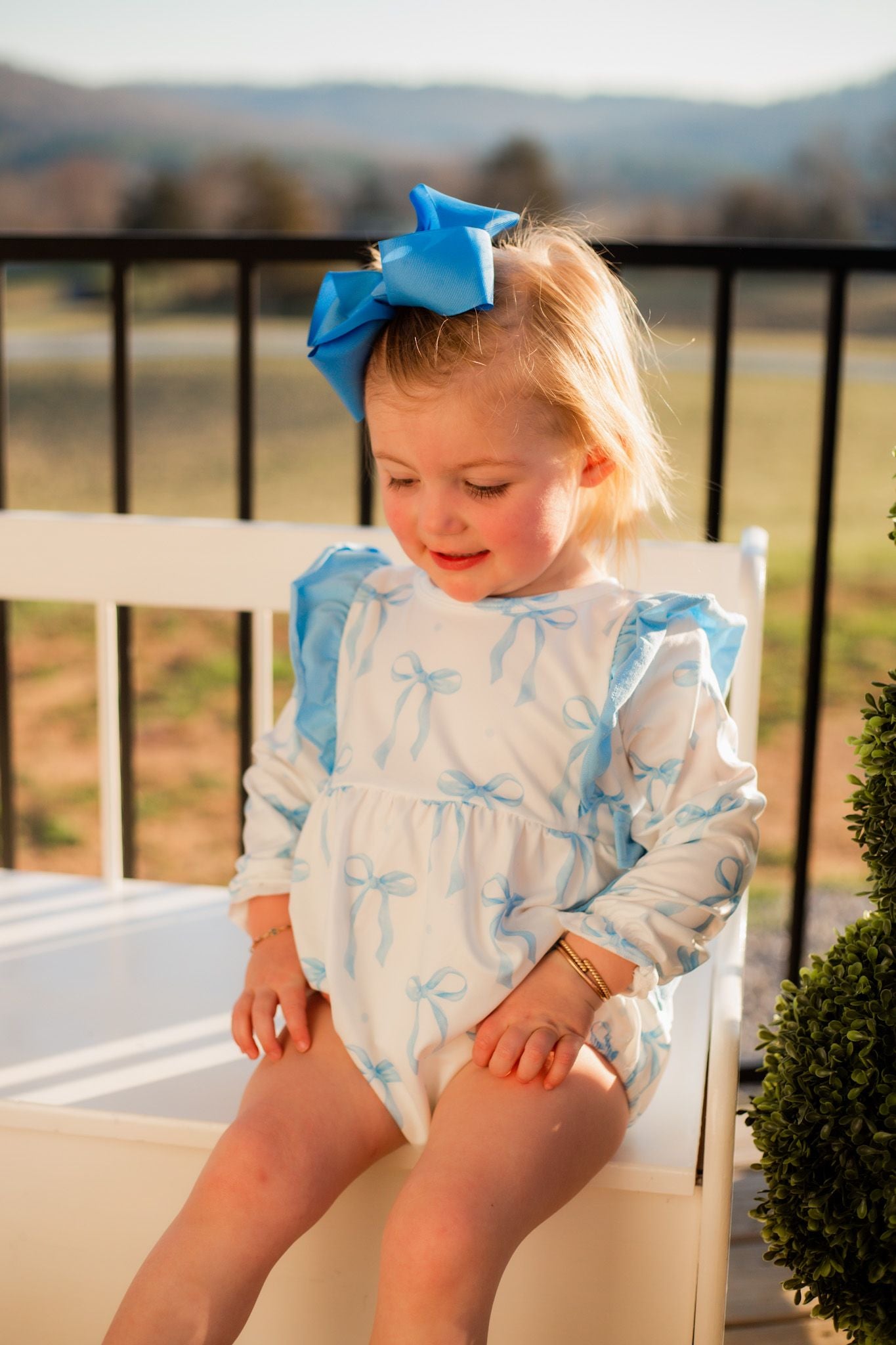 Baby Blue Bow Bubble