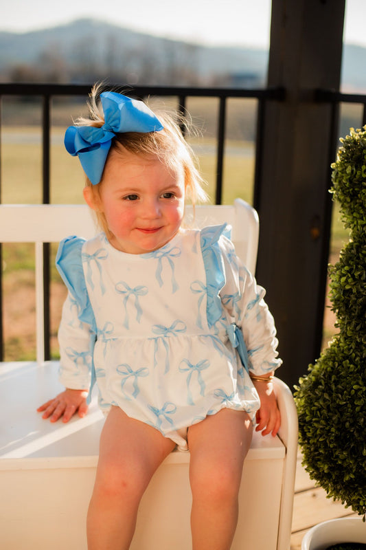 Baby Blue Bow Bubble