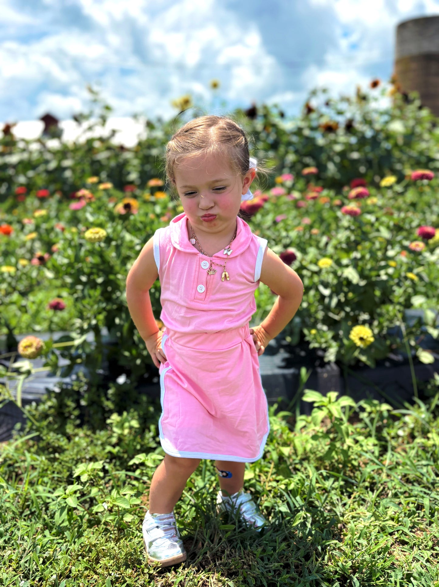 Pretty In Pink Polo Set